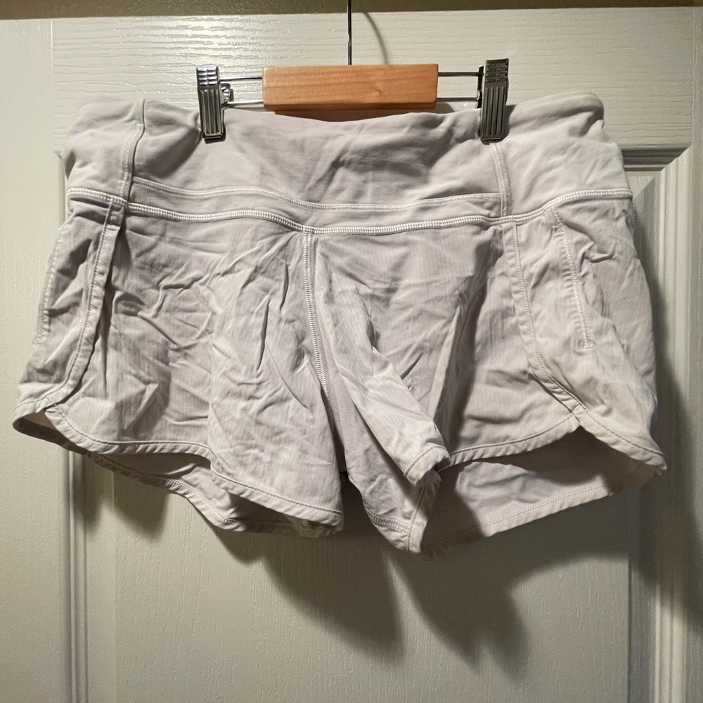 White lululemon shorts